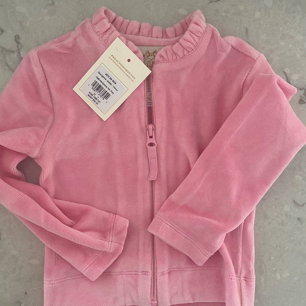 Beaufort Bonnet Company Georganna Velour Jacket 3T 💕NWT